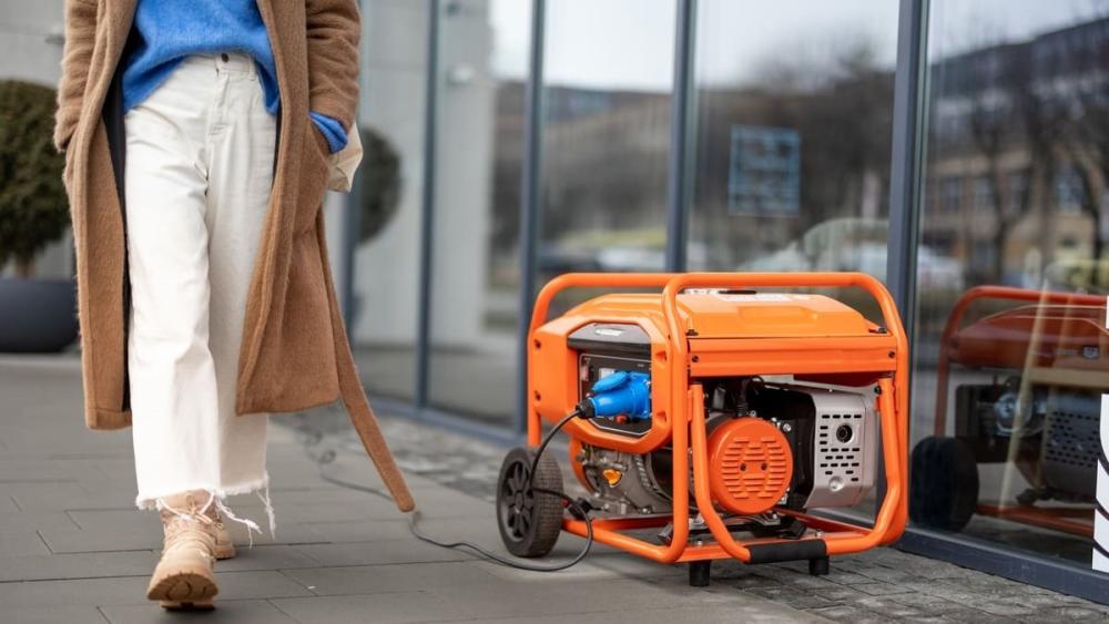 Generator langa cladire