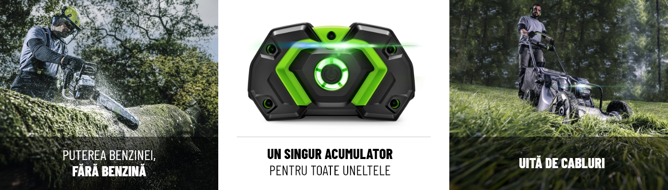 Ego Power - Echipamente cu acumulatori pentru parcuri si gradini