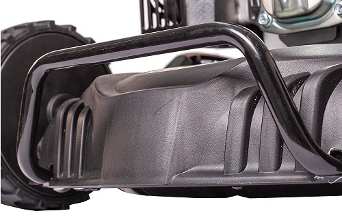 Masina de tuns gazonul pe benzina cu autotractiune Greenfield G-MTG530ARW-TX, 5.36 cp, 196 cmᶟ, 52.5 cm latime lucru, 7 trepte taiere, 70 l sac colector