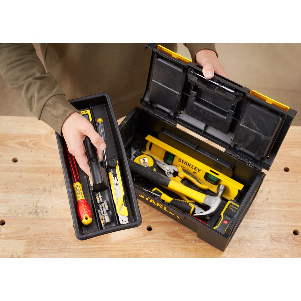Cutie pentru scule Stanley 1-79-216, 39.4 x 22 x 16.2 cm, cu doua organizatoare - imagine 4