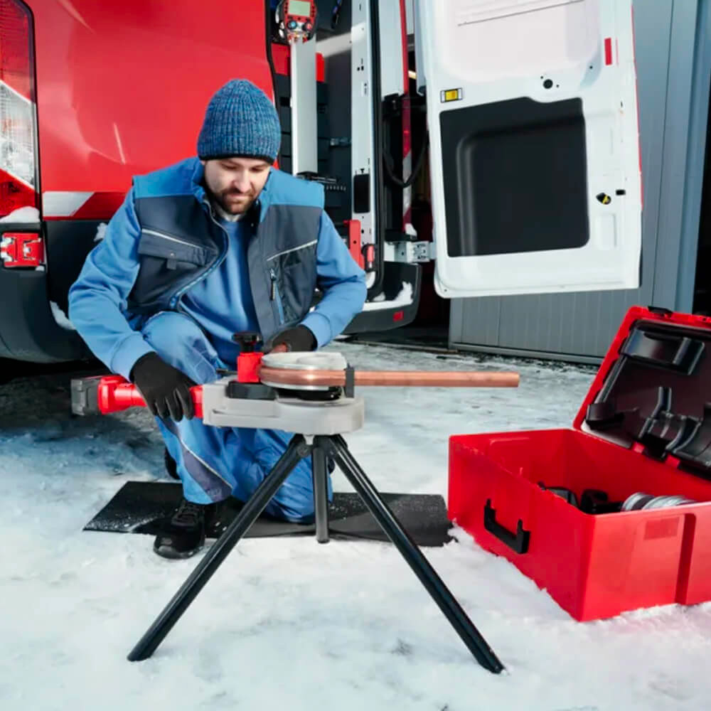 Masina electrica de indoit tevi Rothenberger 1000003392, ROBEND 4000 E, acumulator 4Ah, 15 - 18 - 22 - 28 mm - imagine 3