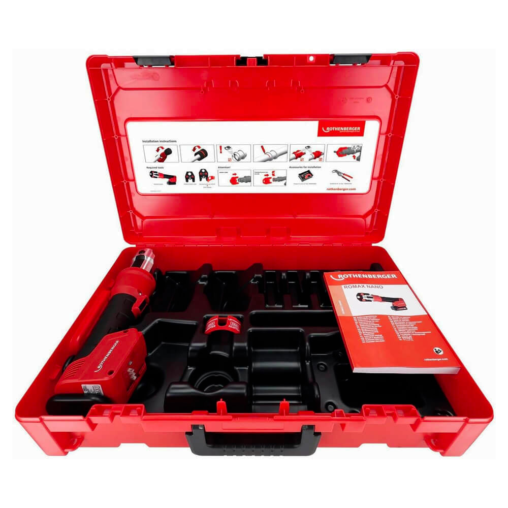 Masina de sertizat Rothenberger 1000005041, ROMAX NANO, 32 kN, compatibila acumulator 18V, CAS - imagine 2