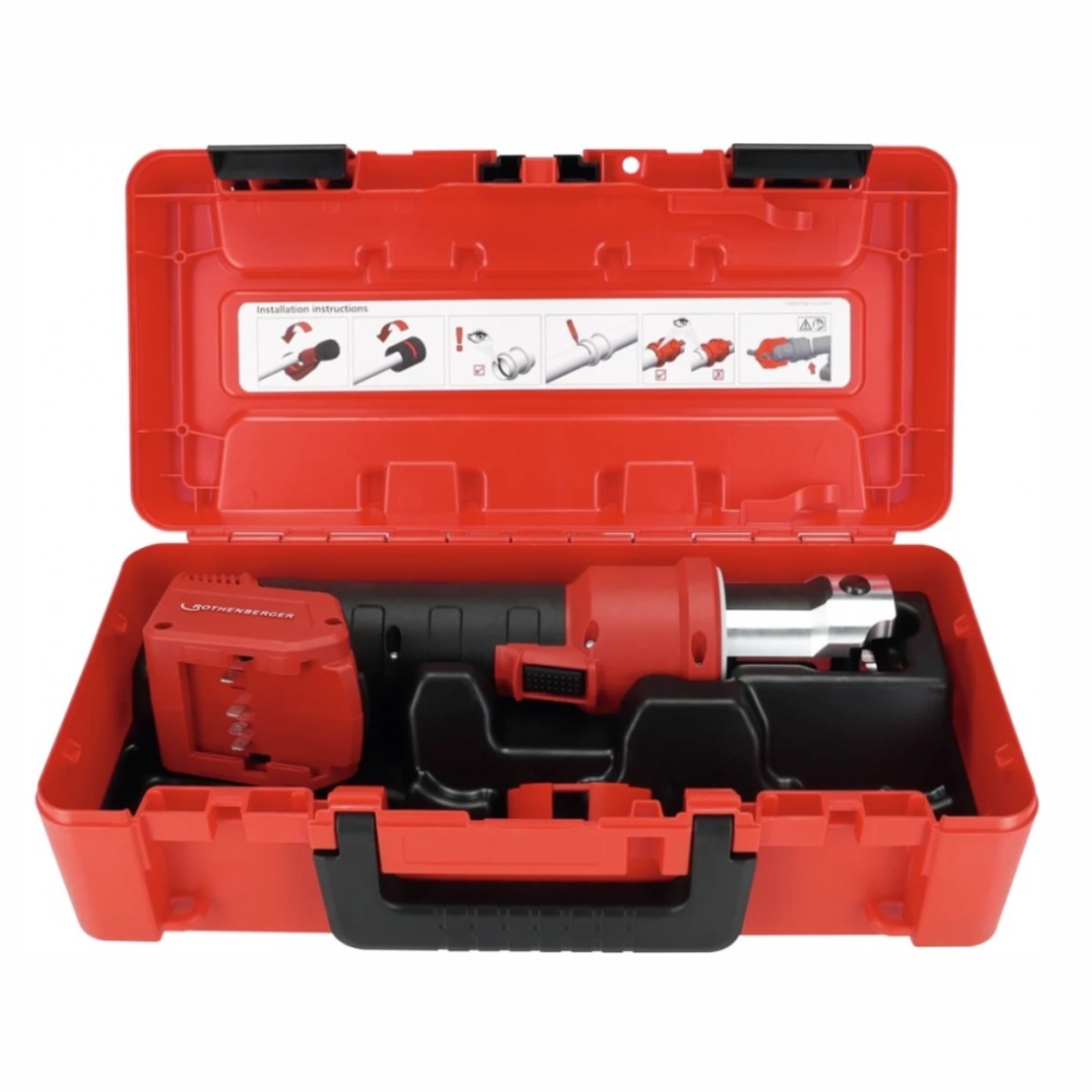 Masina de sertizat Rothenberger 1000005048, ROMAX NANO, 32 kN,  Set iJAW TH 16-20-26, 1 acumulator 18V, incarcator, CAS - imagine 2