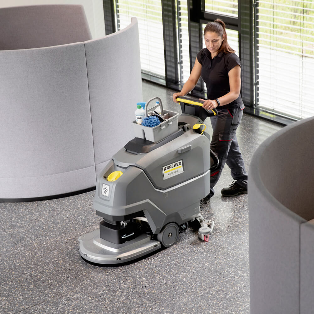 Masina de frecat aspirat Karcher BD 50/55 W Bp Pack 115 Ah, latime de lucru 510 / 850 mm, cu acumulator AGM 24V / 115Ah - imagine 6