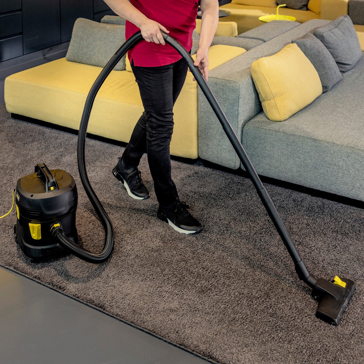 Aspirator profesional uscat Karcher T 11/1 Classic Adv Re!Plast Go!Further, 850 W, 11 litri - imagine 2