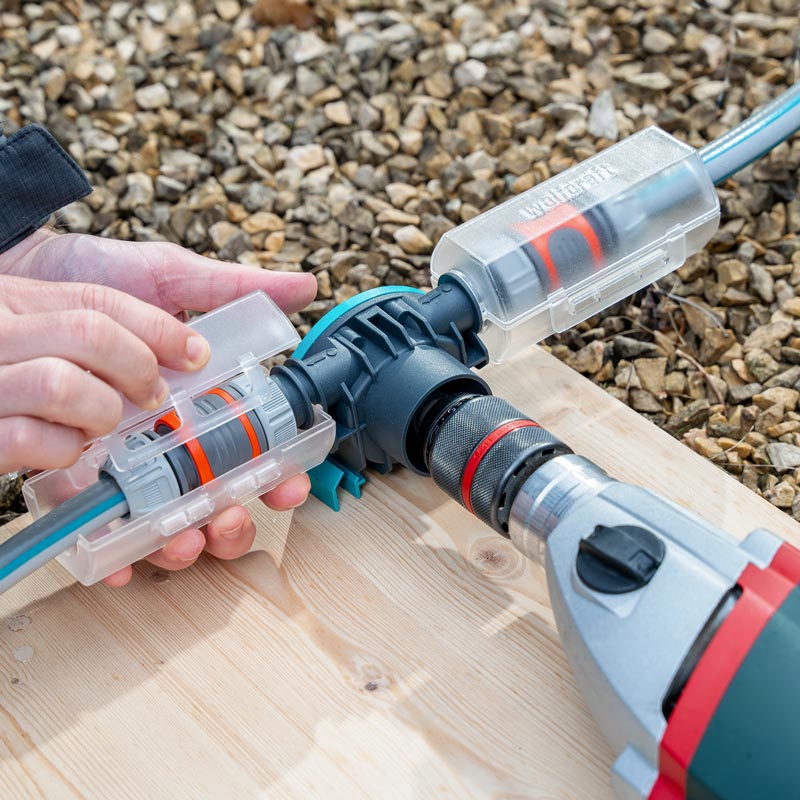 Pompa autoamorsanta Wolfcraft 4540000, cu carcasa din plastic, compatibila cu masina de gaurit, debit 1300 l/h - imagine 6