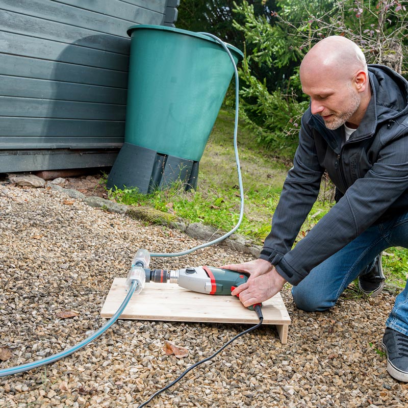 Pompa autoamorsanta Wolfcraft 4540000, cu carcasa din plastic, compatibila cu masina de gaurit, debit 1300 l/h - imagine 8