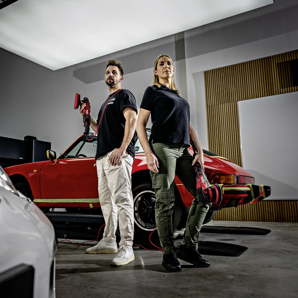 Masina de lustruit rotativa Flex PE 2 14-EC C, 1400 W, 150 mm, 550 - 1800 rpm - imagine 4