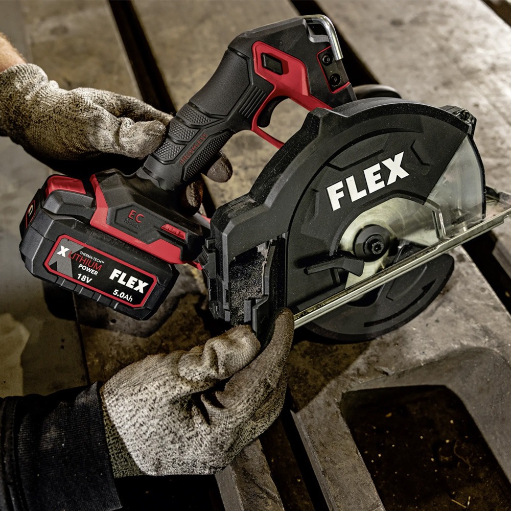 Fierastrau circular debitare metal Flex CSM 57 18-EC C, compatibil cu acumulatori 18 V Li-Ion, Ø 150 mm - imagine 7