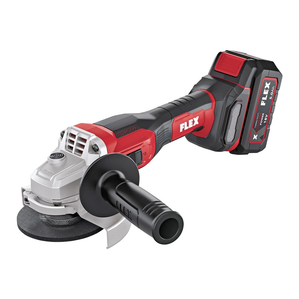 Polizor unghiular Flex L 125 18.0-EC LD /5.0 Set, cu 2 acumulatori 18V/5.0AH, 125 mm, 10000 rpm, gen. 2 - imagine 2