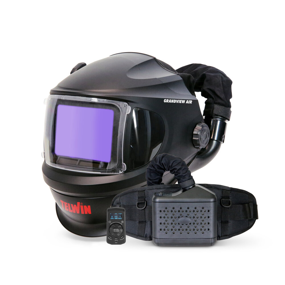 Masca de sudura automata cu sistem respirator Telwin 804792, GRANDVIEW AIR PAPR MMA/MIG-MAG/TIG, DIN 3/4-8/9-14 - imagine 3