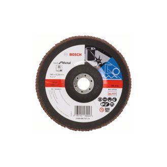 Disc lamelar Bosch 2608606737, X571, granulatie 40, profil convex, 180X22.23 mm 