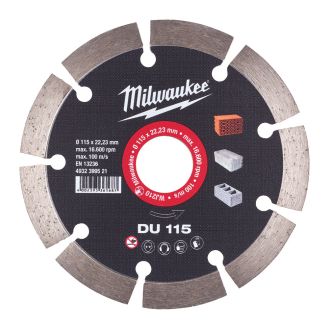 Disc diamantat Milwaukee DU 115, 115 mm