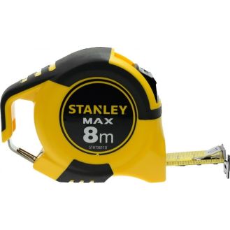 Ruleta Max Stanley STHT0-36118, 8 m x 25 mm, capat magnetic, sistem metric, clasa II, blister
