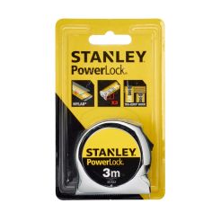 Ruleta PowerLock Stanley 0-33-522, 3 m x 19 mm, sistem metric, clasa II, blister