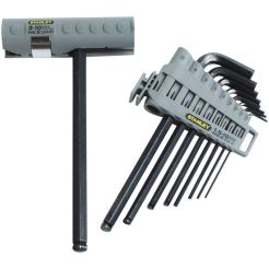 Set 9 chei imbus ''L'' cu maner Stanley 0-89-904, 1.5-10 mm