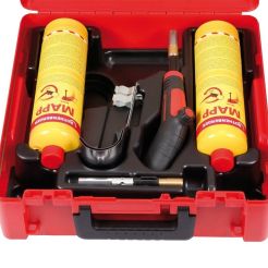 Set arzator ergonomic pentru lipiri Rothenberger 1000002368, Super Fire 4 Hotbox