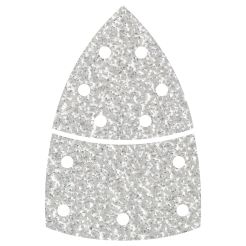 Set 10 foi abrazive Wolfcraft 1127000, Gr. 80, perforate, coala slefuire delta 95 mm + coala slefuire baza cu scai