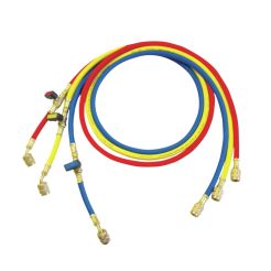 Furtun de presiune tip Plus Rothenberger 1500000029, 1,5 m, 1/4" SAE, 60 bar, galben