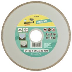 Disc diamantat Wolfcraft 1651000, Standard Ceramic, D 180x25.4x5 mm