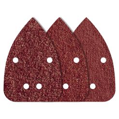 Set 10 foi abrazive Wolfcraft 1756000, Gr. 80/12/240, perforate, cu scai, 136x96 mm