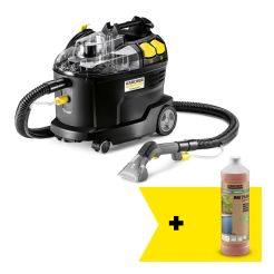 Aspirator cu spalare spray-extractie Karcher Puzzi 8/1 Re!Plast Go!Further, 1200 W, 270 mbar, 12 - 18 m²/h