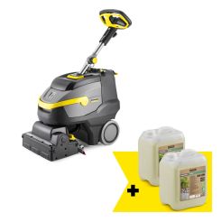 Masina de frecat aspirat Karcher BR 35/12 C Bp Back Go!Further, 500 W, acumulator 25,2V / 21 Ah, bonus 2x RM 69N 5 litri