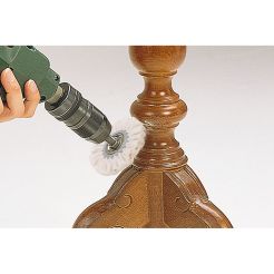 Disc de lustruit din pasla Wolfcraft 2132000, gaurire 10 mm, 85x10 mm
