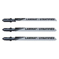 Set 3 panze pentru fierastrau pendular Wolfcraft 2379000, prindere in T, pentru lemn, adancime taiere 25 mm