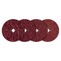 Set 20 discuri de slefuire din pasla Wolfcraft 2476000, Gr. 24-100, D 115 mm