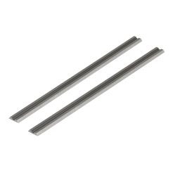 Set 2 cutite pentru rindea Wolfcraft 4113000, cu carburi metalice, dimensiuni 82x1.1x5.5 mm