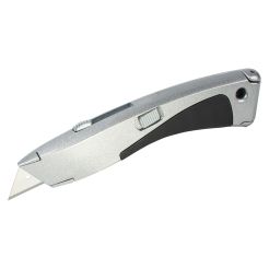 Cutter cu lame trapezoidale Wolfcraft 4132000, carcasa aluminiu, maner ergonomic, lama retractabila