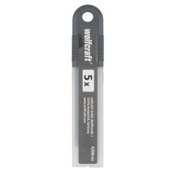 Set 5 lame detasabile Wolfcraft 4208000, profi negre 8 segmente, inaltime lama 18 mm