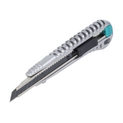 Cutter din metal cu lama segmentata Wolfcraft 4305100, latimea lamei 9 mm, carcasa metalica, lama neagra