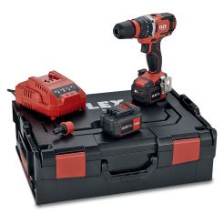 Masina de gaurit si insurubat cu percutie, cu acumulatori Flex PD 2G 10.8-EC/6.0 SET, 10.8V/6Ah, cuplu maxim 58 Nm, 2 acumulatori, incarcator, valiza de transport