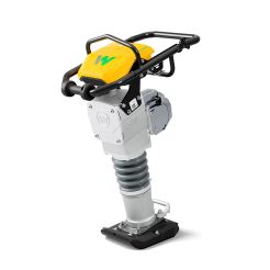 Mai compactor Wacker Neuson AS68e/25, compatibil cu acumulatori, forta de impact 18 kN, greutate 69 kg, 9,8"