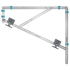 Sablon pentru trepte Wolfcraft 5210000, 15 sine din otel zincate