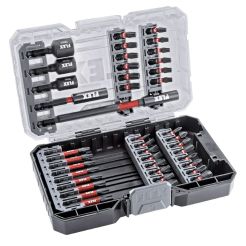 Set biti impact si chei tubulare Flex DB41, 41 piese, cu prelungitor insurubare in caseta plastic