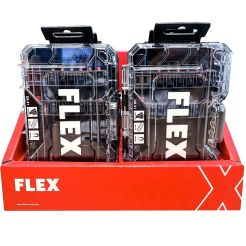 Set biti impact si chei tubulare Flex DB41, 41 piese, cu prelungitor insurubare in caseta plastic, set expunere 6 bucati