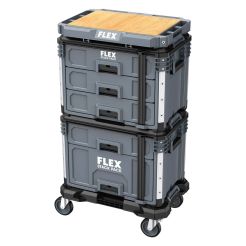 Set standard cutii de transport Flex TKL SP SET 2, sistem STACK PACK, 370 x 560 x 980 mm