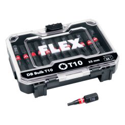 Set 25 biti pentru insurubat Flex 534154, TX10, prindere E63, lungime 25 mm