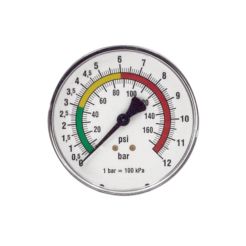 Manometru pistol umflat OMG 53BP_63, Ø 63 mm, 0 - 12 bar, conexiune spate 1/4"