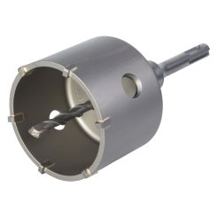 Carota cu burghiu centrare SDS Plus Wolfcraft 5460000, D 76 mm, lungime activa 46 mm