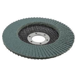 Disc lamelar Wolfcraft 5652000, granulatie 80, profil convex, zirconiu, 115X22.23 mm