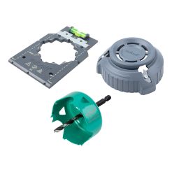 Set instalare doze Wolfcraft 5897000, pentru instalare in pereti de gips-carton