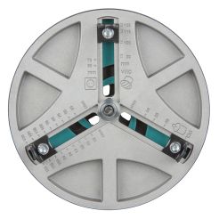 Carota de taiere reglabila Wolfcraft 5978000, dimensiune reglabila fara trepte, intre D45-130 mm adancime de taiere 30 mm, prindere triunghiulara 