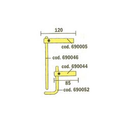 Electrod drept pentru sudura in puncte Telwin 690046, lungime 215 mm, diametru 12 mm