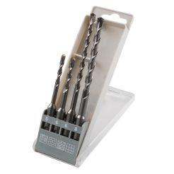 Set 4 burghie pentru beton SDS Plus Wolfcraft 8456000, dimensiuni 5-8x110 mm