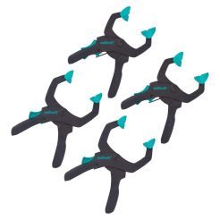Set de menghine Wolfcraft 8625000 clichet pentru hobby si activitati mestesugaresti, din 4 piese pentru aplicatii de prindere puternice cu o distanta de prindere de 40 sau 60 mm