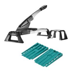 Set pentru montarea parchetului laminat si a vinilului Wolfcraft 8638000 cutter profesional pentru vinil si parchet laminat si 30 de pene universale